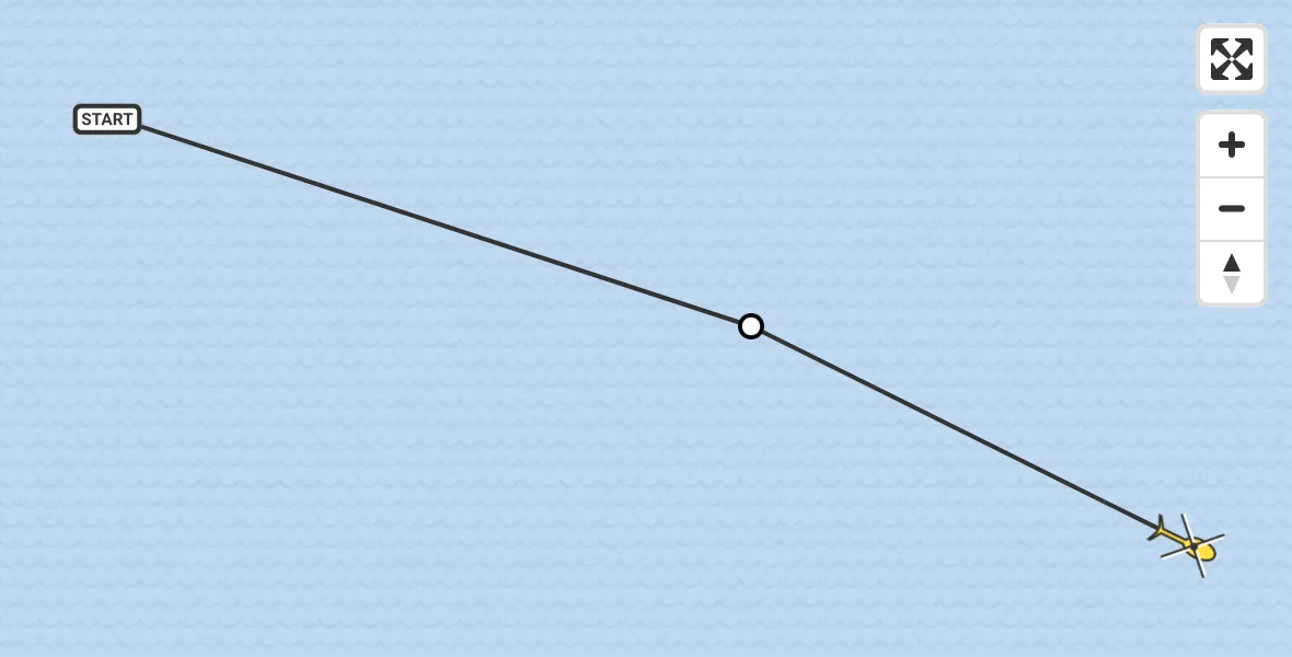 Routekaart van de vlucht: Ambulanceheli naar Oosterend