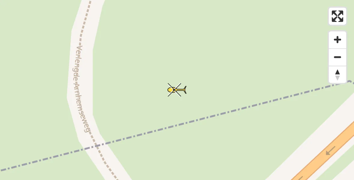 Routekaart van de vlucht: Traumahelikopter naar Wolfheze