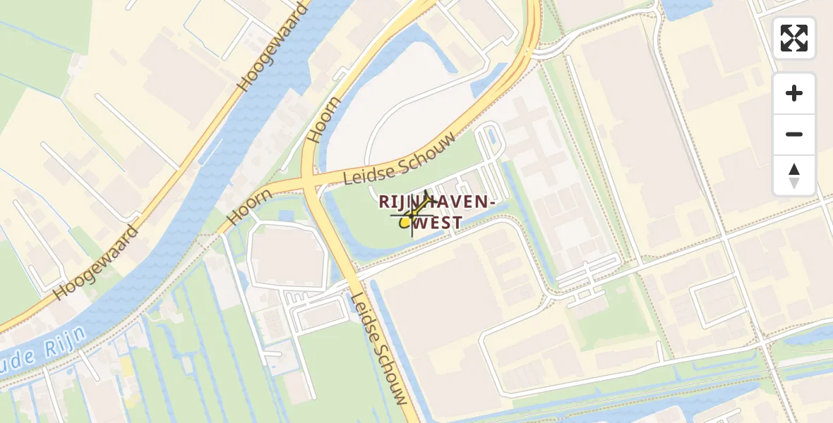 Routekaart van de vlucht: Traumahelikopter naar Alphen aan den Rijn