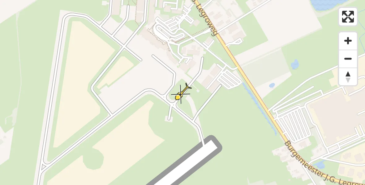 Routekaart van de vlucht: Lifeliner 4 naar Groningen Airport Eelde