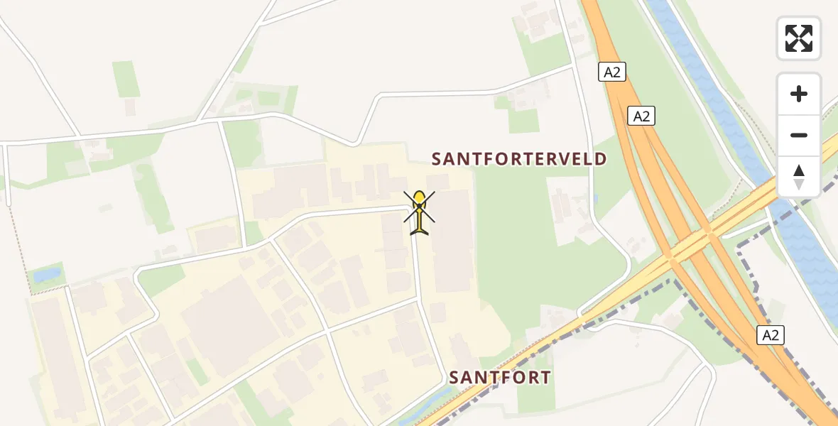 Routekaart van de vlucht: Traumahelikopter naar Ittervoort