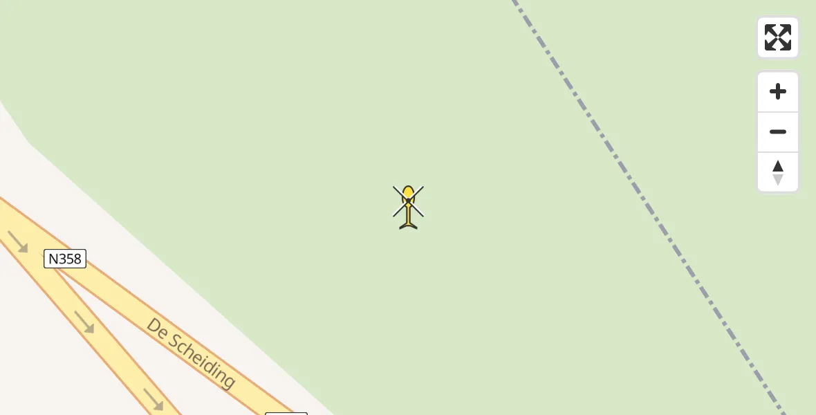 Routekaart van de vlucht: Traumahelikopter naar Ureterp