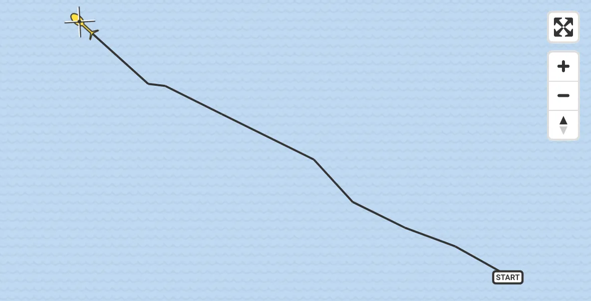 Routekaart van de vlucht: Ambulancehelikopter naar Oosterend