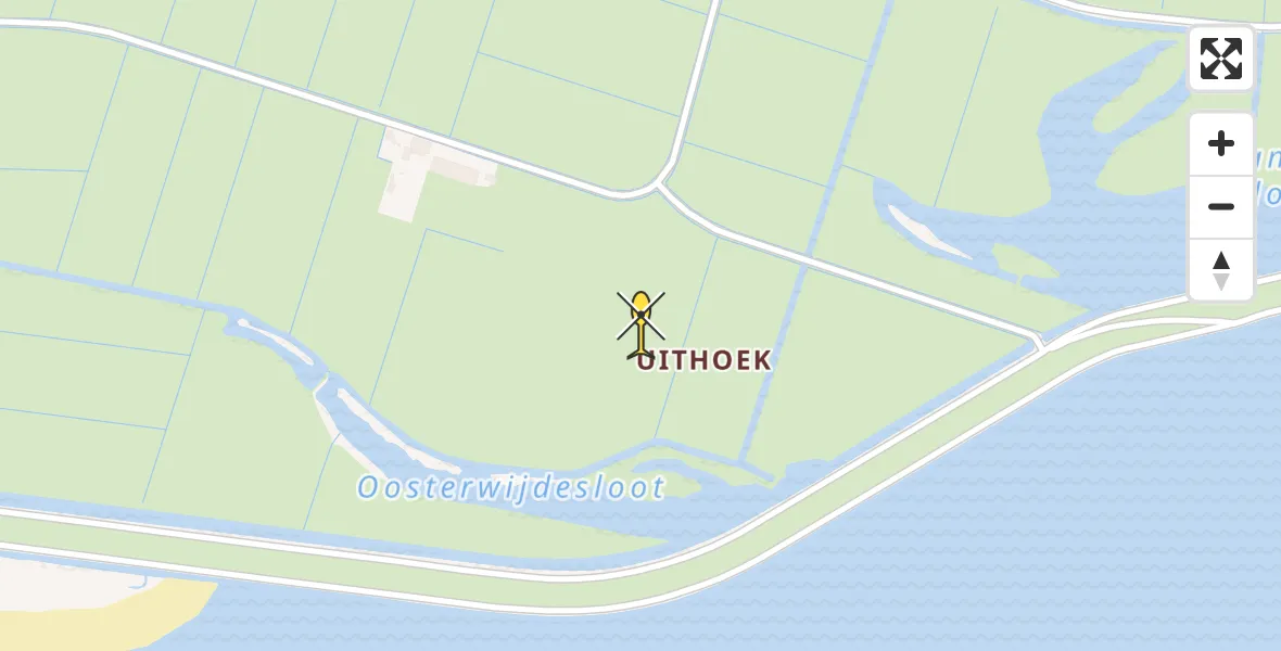 Routekaart van de vlucht: Ambulancehelikopter naar Ballum