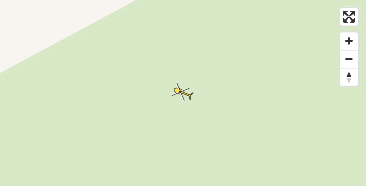 Routekaart van de vlucht: Ambulancehelikopter naar Landerum