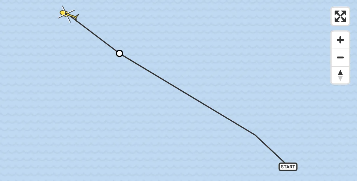 Routekaart van de vlucht: Ambulancehelikopter naar Formerum