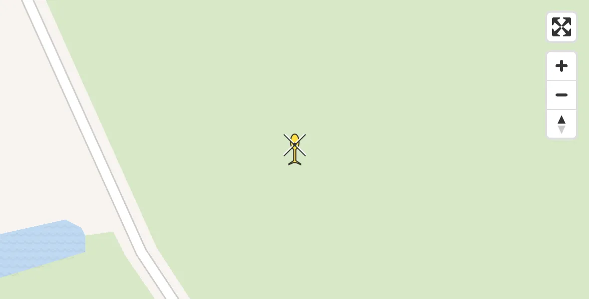 Routekaart van de vlucht: Ambulancehelikopter naar Koarnjum