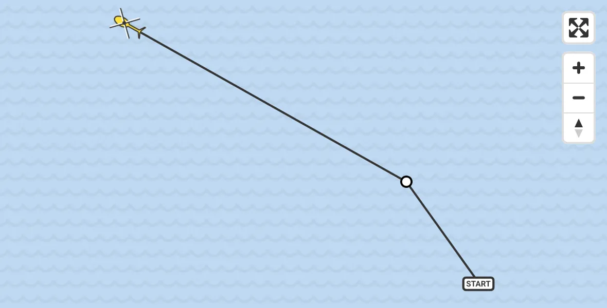 Routekaart van de vlucht: Ambulancehelikopter naar Formerum, Noorder Balgen