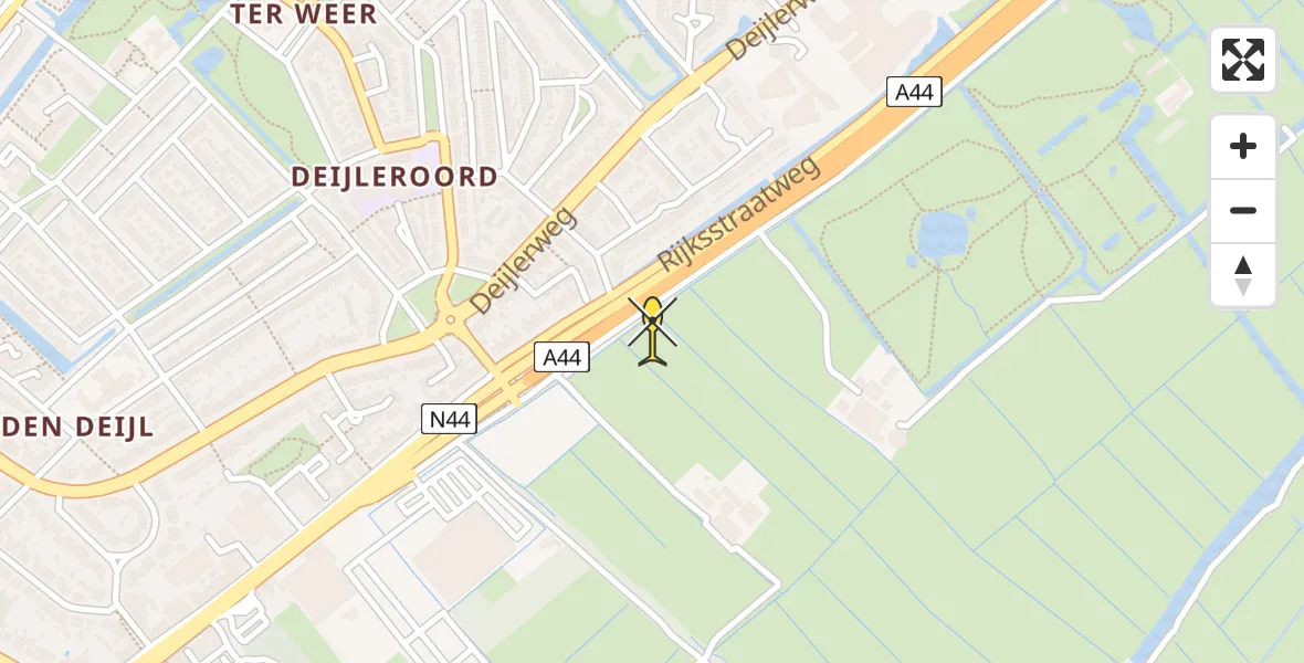 Routekaart van de vlucht: Lifeliner 2 naar Wassenaar