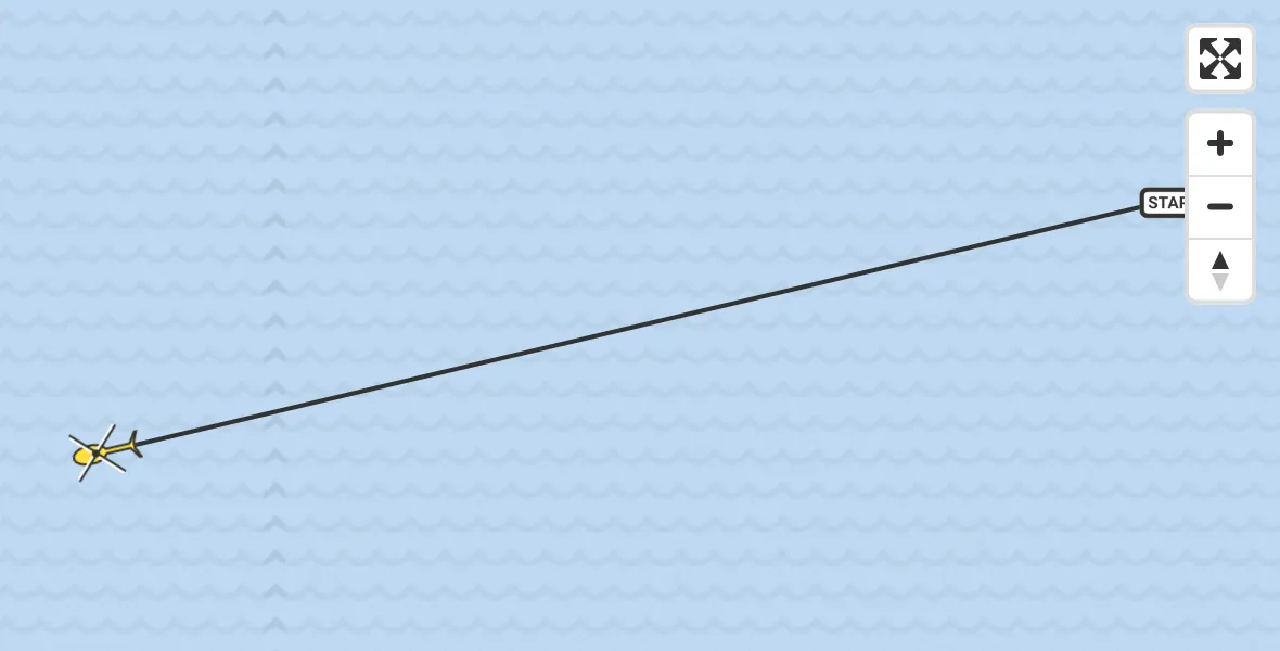 Routekaart van de vlucht: Ambulancehelikopter naar De Cocksdorp
