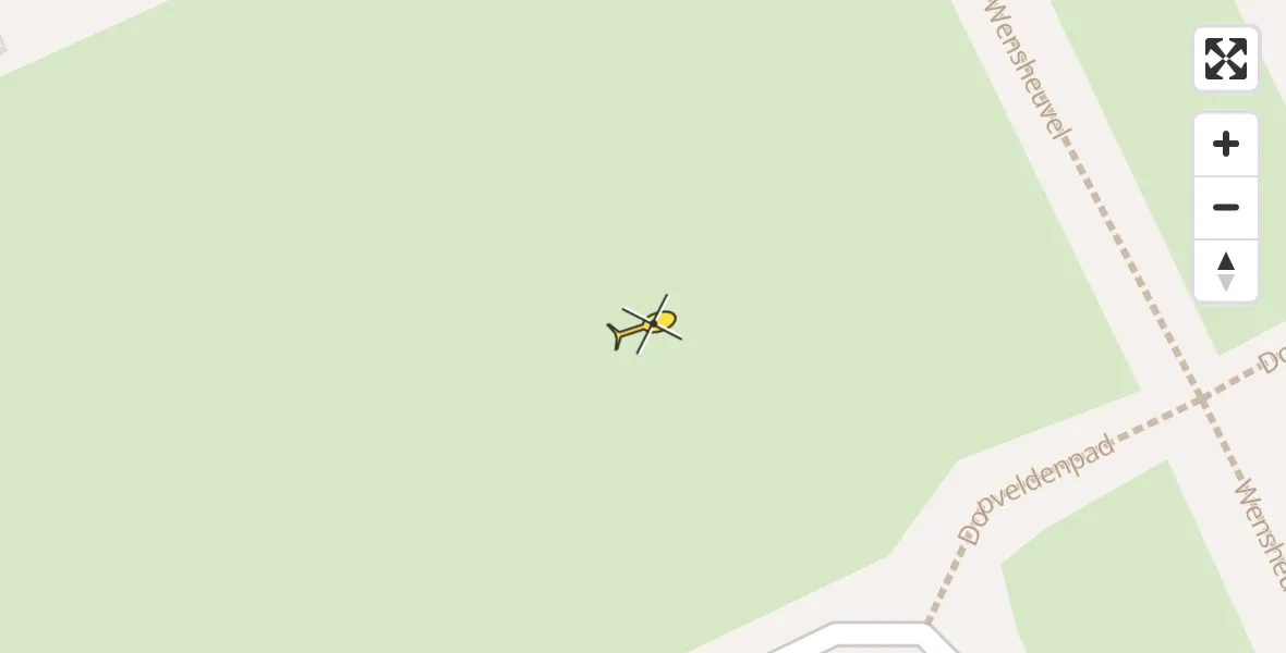 Routekaart van de vlucht: Traumahelikopter naar Best