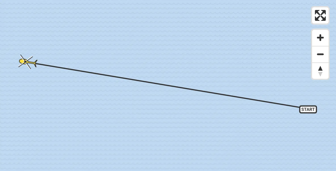 Routekaart van de vlucht: Ambulancehelikopter naar Oosterend