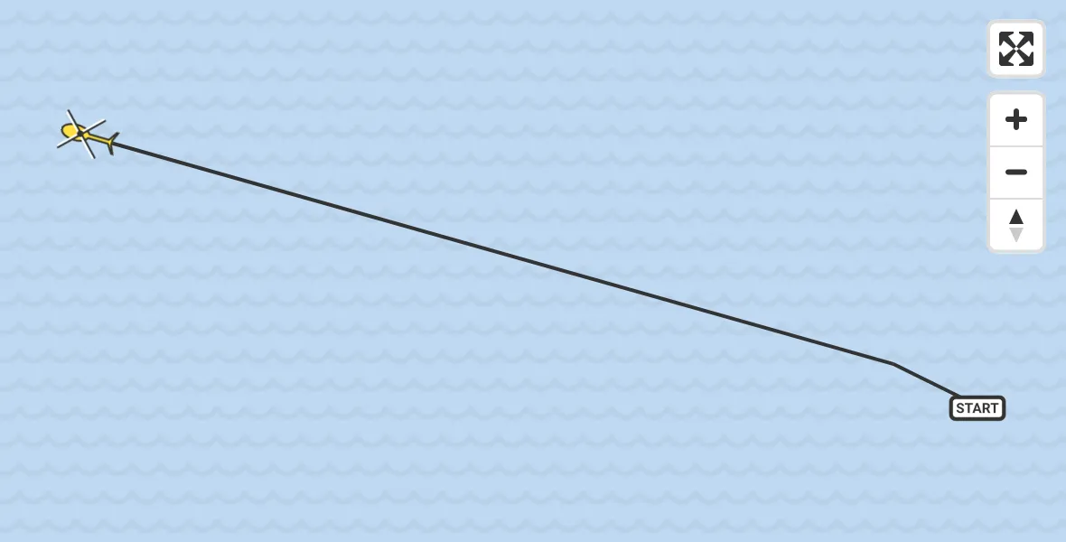 Routekaart van de vlucht: Ambulancehelikopter naar West-Terschelling, Grienderwaard