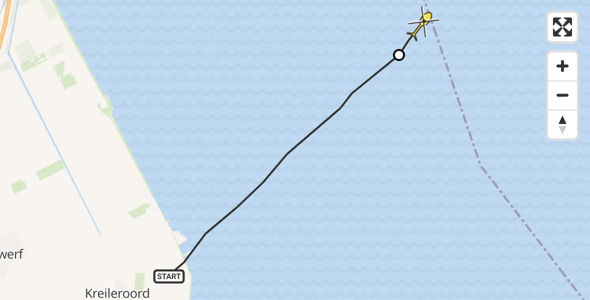 Routekaart van de vlucht: Ambulancehelikopter naar Medemblik, Oude Zeug