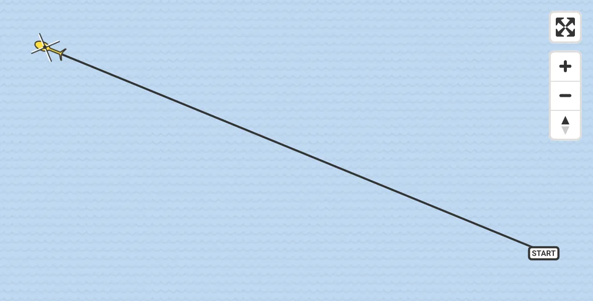 Routekaart van de vlucht: Ambulancehelikopter naar Formerum, Doodemanshoek