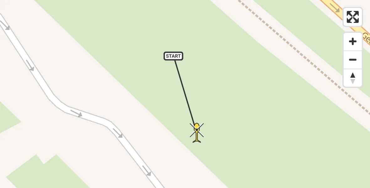 Routekaart van de vlucht: Traumahelikopter naar Joure, Geert Knolweg