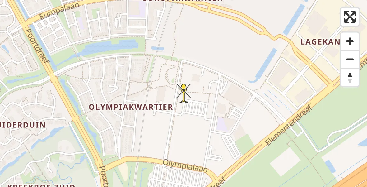 Routekaart van de vlucht: Traumahelikopter naar Almere