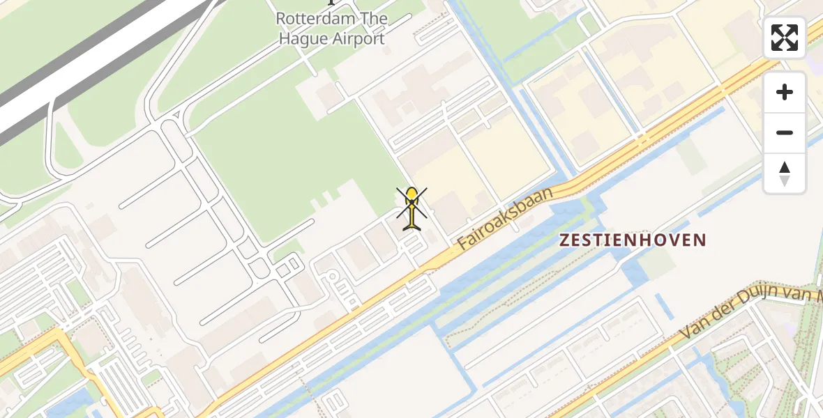 Routekaart van de vlucht: Lifeliner 2 naar Rotterdam The Hague Airport