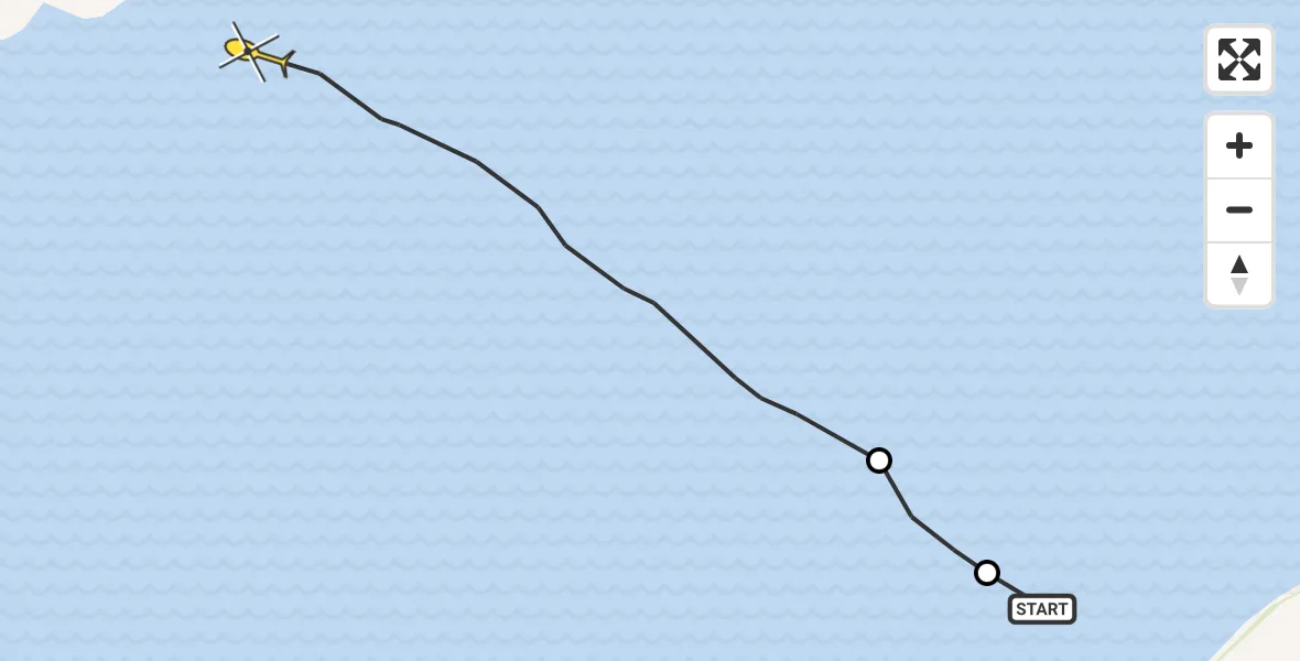 Routekaart van de vlucht: Ambulancehelikopter naar Formerum, Vingegat