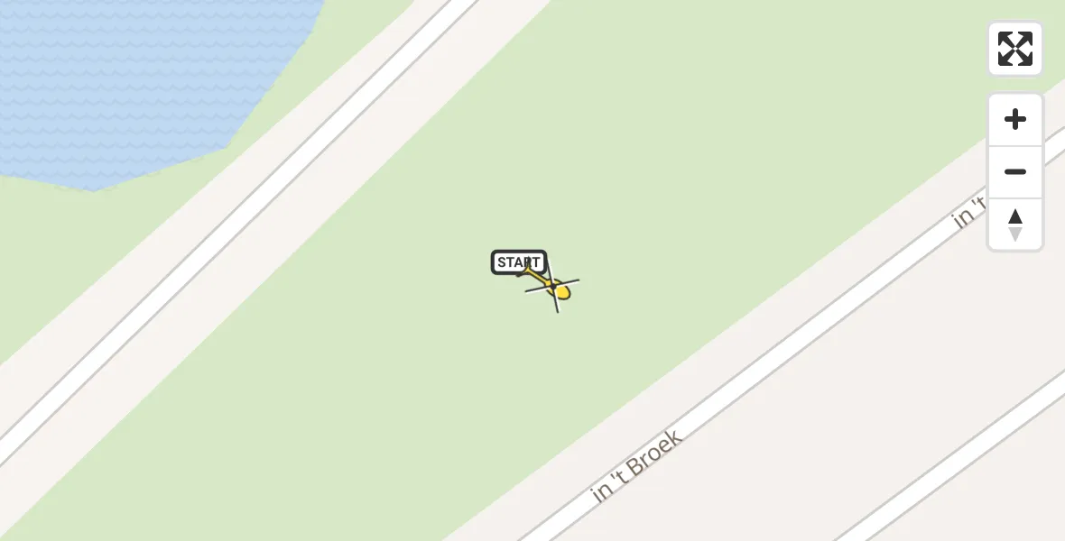 Routekaart van de vlucht: Traumahelikopter naar Stevensweert, in 't Broek