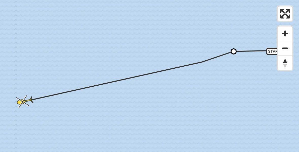 Routekaart van de vlucht: Ambulancehelikopter naar Oosterend