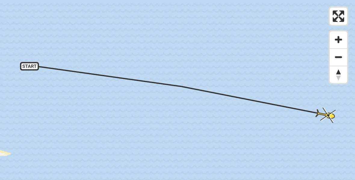 Routekaart van de vlucht: Ambulancehelikopter naar Formerum
