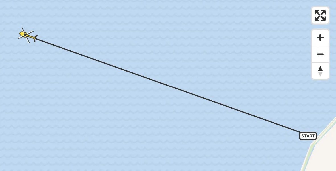 Routekaart van de vlucht: Ambulancehelikopter naar Formerum