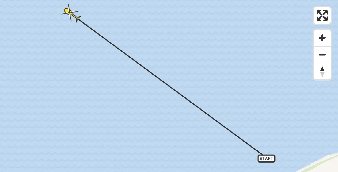 Routekaart van de vlucht: Ambulancehelikopter naar Oosterend