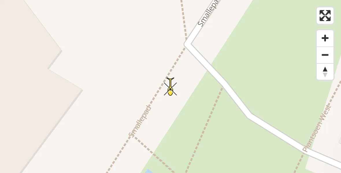 Routekaart van de vlucht: Traumahelikopter naar Amersfoort