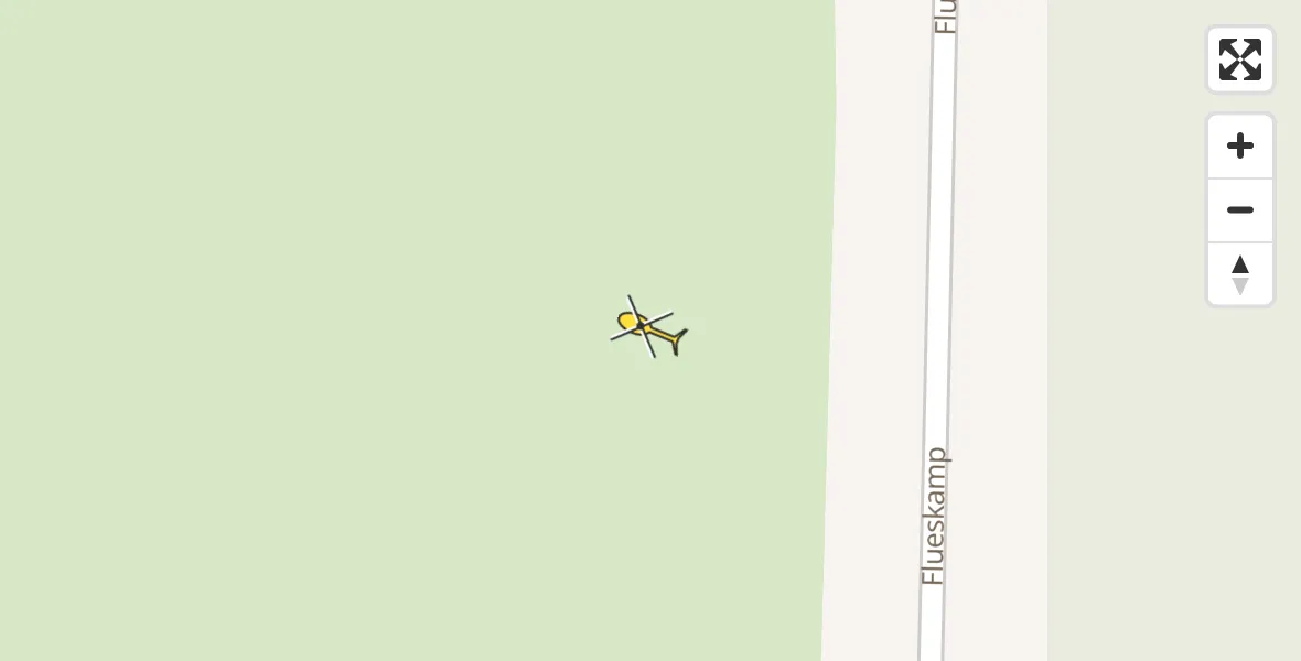 Routekaart van de vlucht: Politiehelikopter naar Haskerhorne