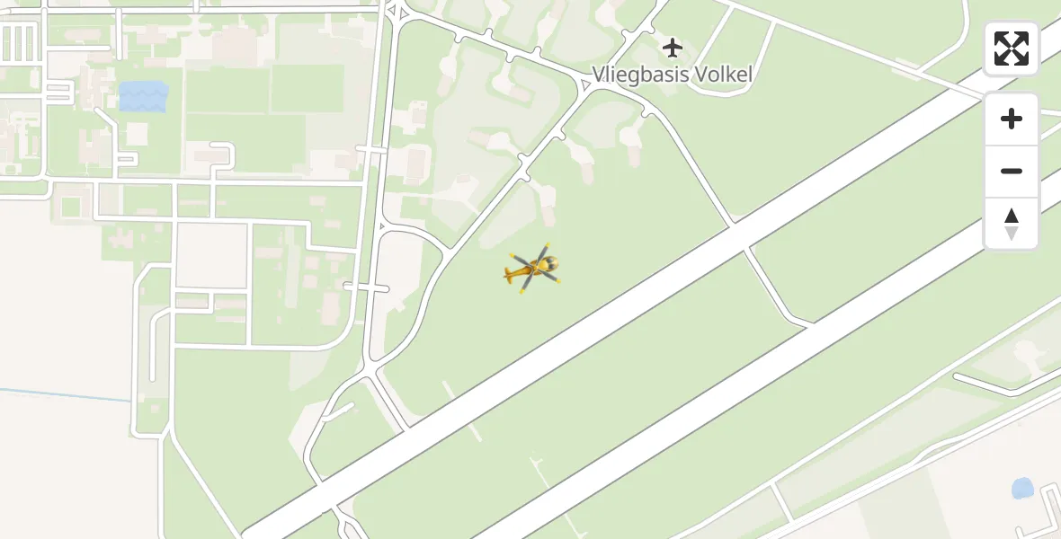 Vluchtroute Traumahelikopter Vliegbasis Volkel - Vliegbasis Volkel, 05 mei 2024, 21:38