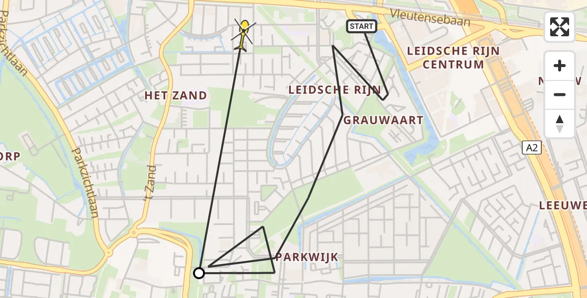 Routekaart van de vlucht: Politieheli naar Utrecht, Heivlinder