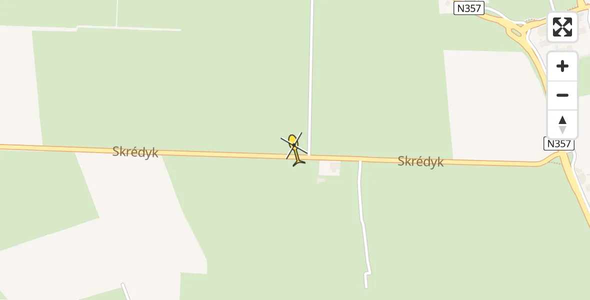 Routekaart van de vlucht: Ambulancehelikopter naar Stiens