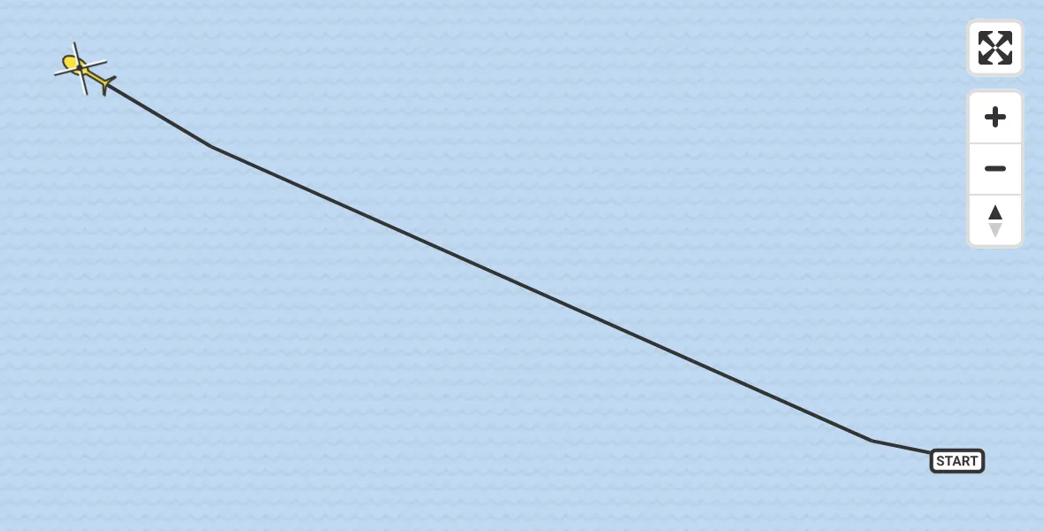 Routekaart van de vlucht: Ambulancehelikopter naar Formerum, Terschelling