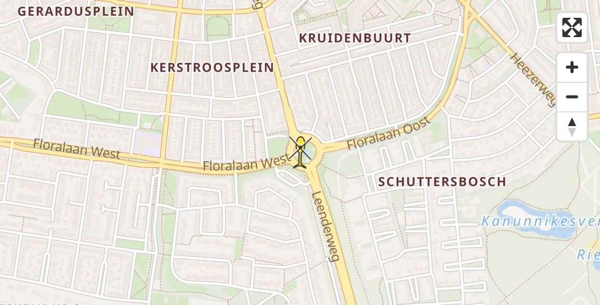 Routekaart van de vlucht: Traumahelikopter naar Eindhoven