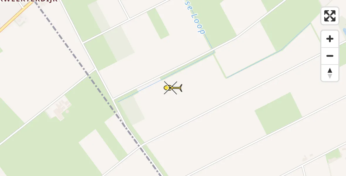 Routekaart van de vlucht: Traumahelikopter naar Meijel