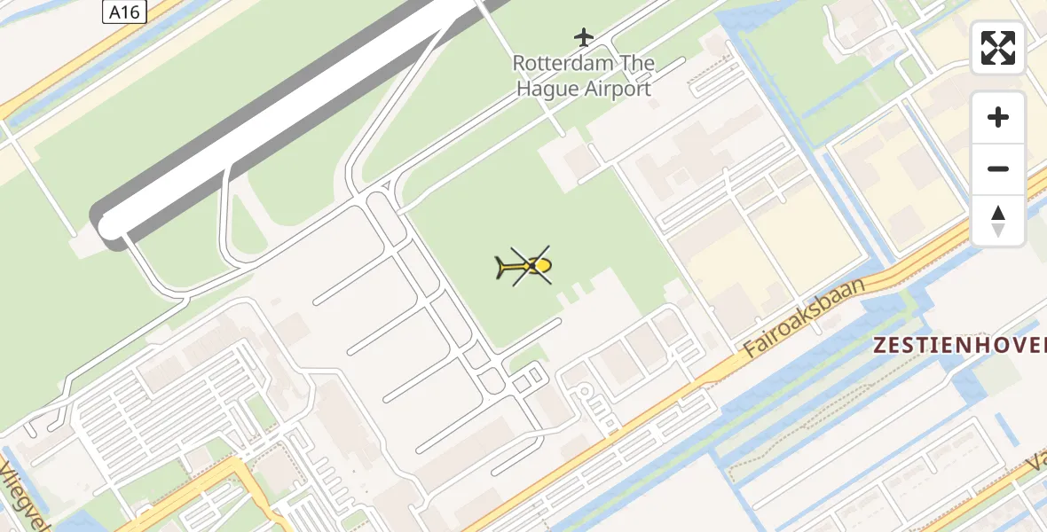 Routekaart van de vlucht: Lifeliner 2 naar Rotterdam The Hague Airport