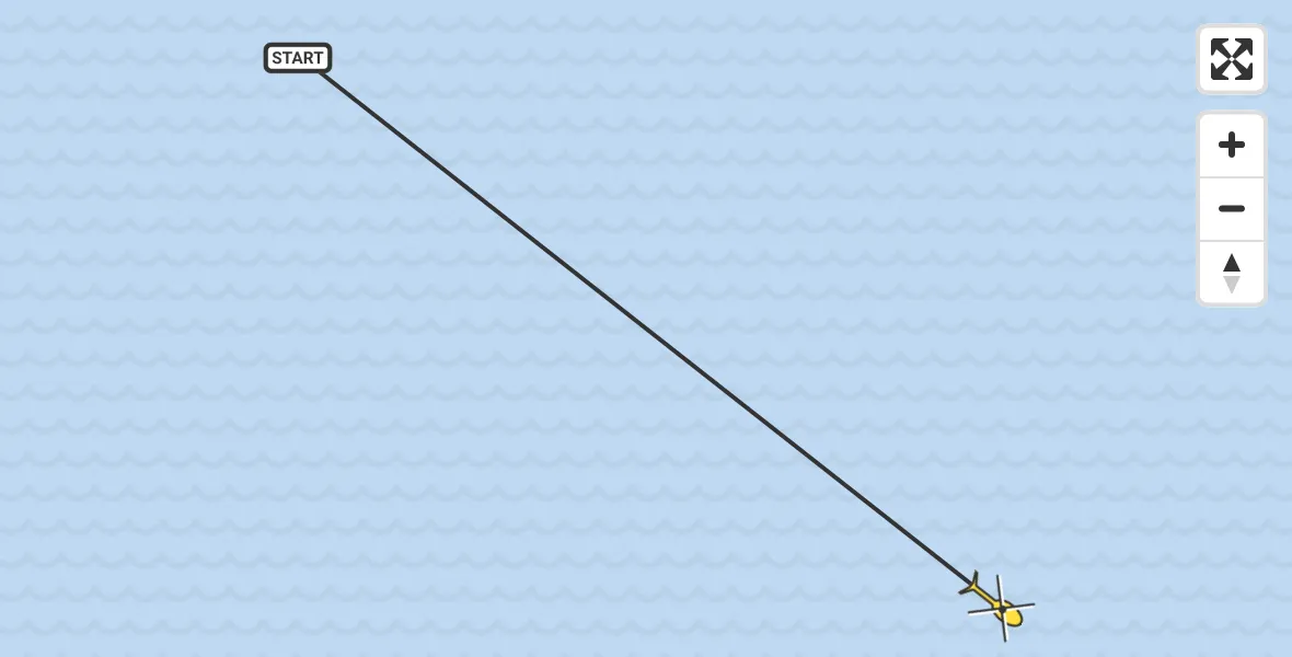 Routekaart van de vlucht: Ambulancehelikopter naar Oosterend, Vingegat