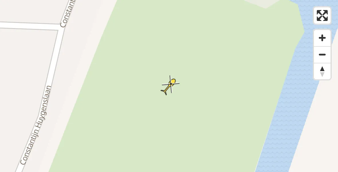 Routekaart van de vlucht: Traumahelikopter naar Heemstede