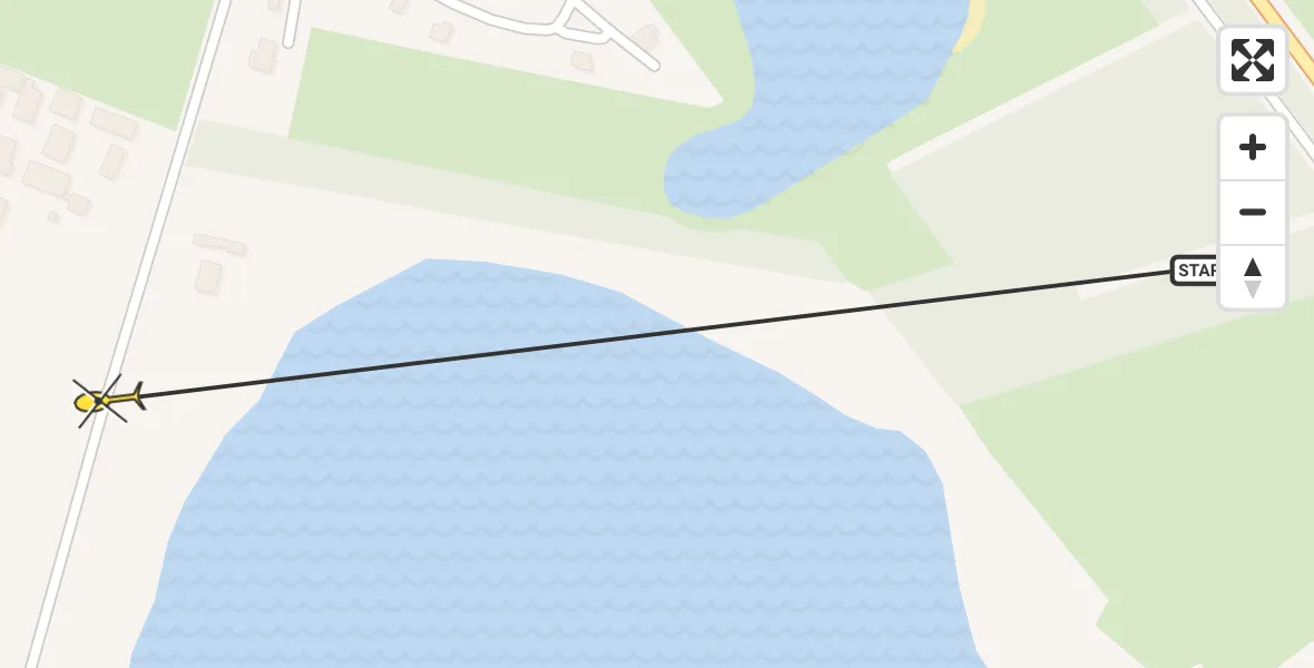 Routekaart van de vlucht: Traumahelikopter naar Markelo