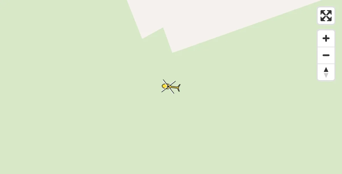 Routekaart van de vlucht: Ambulancehelikopter naar Kinnum