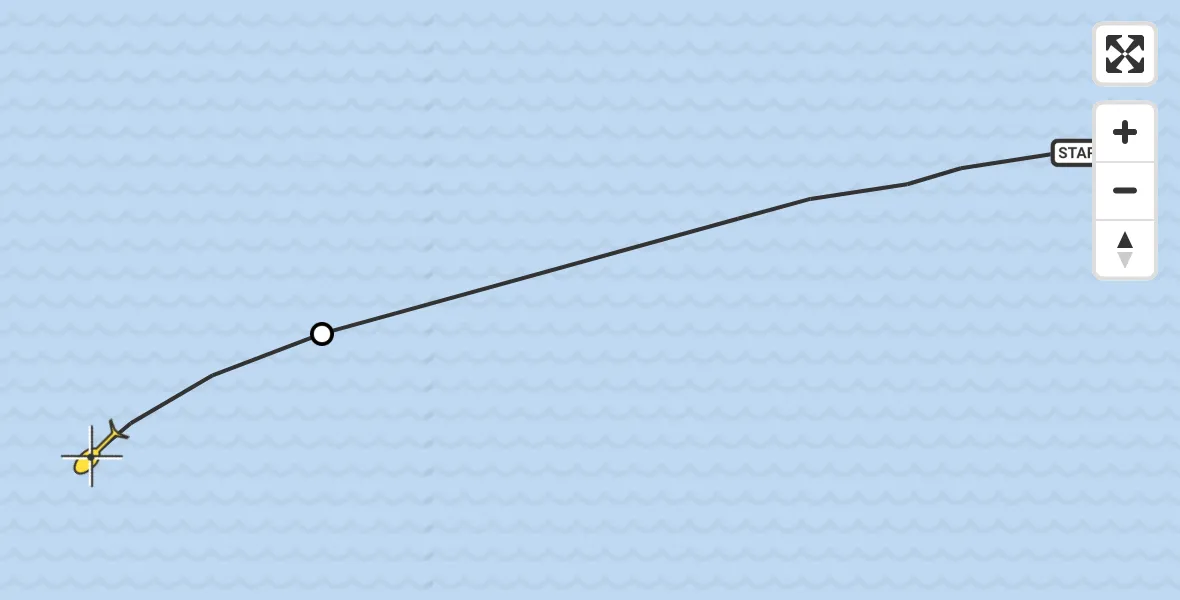 Routekaart van de vlucht: Ambulancehelikopter naar Oosterend, Vlakte Van Kerken