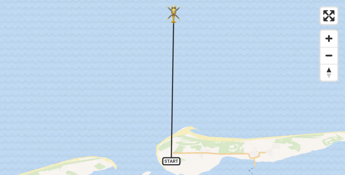 Vluchtroute Ambulancehelikopter Hollum - , 16 mei 2024, 05:54