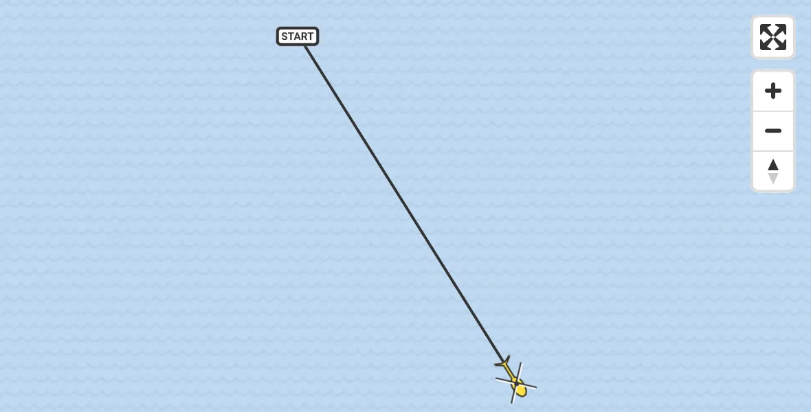 Routekaart van de vlucht: Ambulancehelikopter naar Formerum, Ballast Plaat