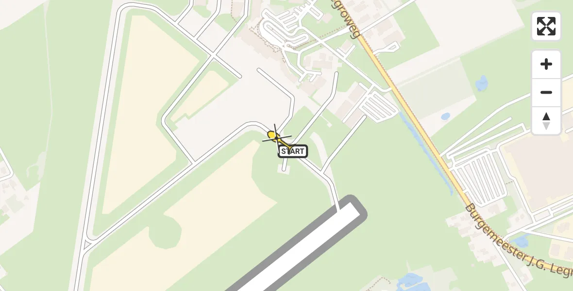 Routekaart van de vlucht: Lifeliner 1 naar Groningen Airport Eelde, Machlaan