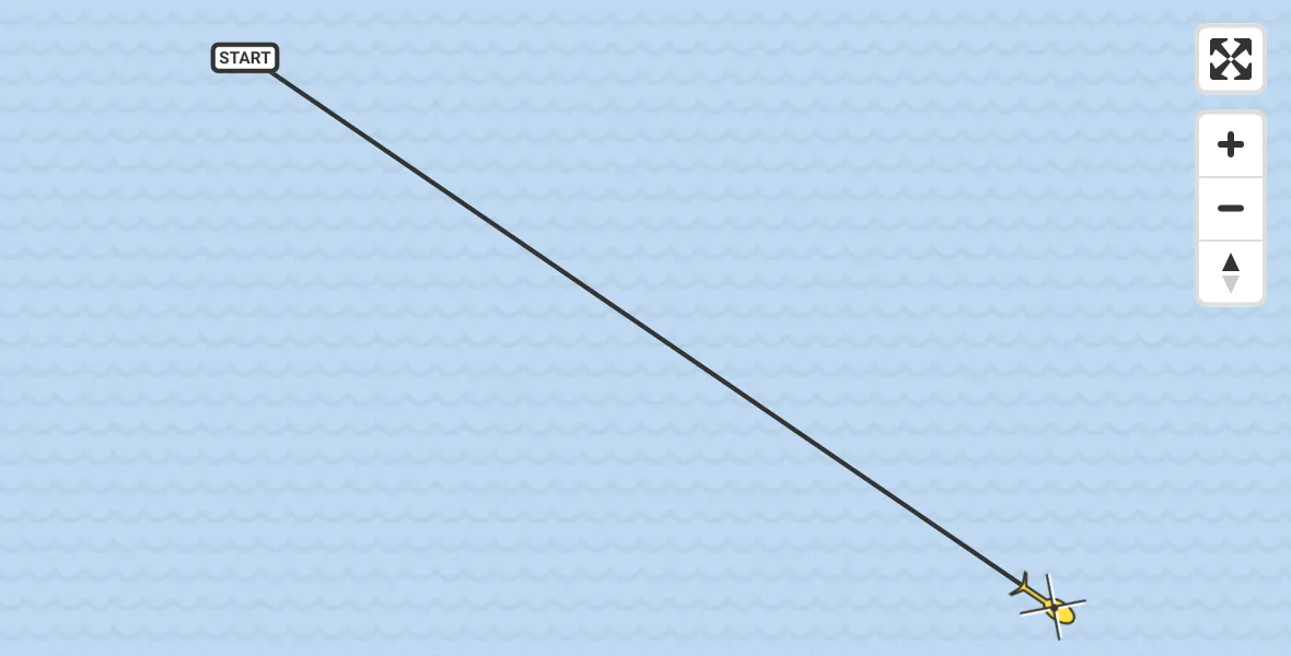 Routekaart van de vlucht: Ambulancehelikopter naar Oosterend