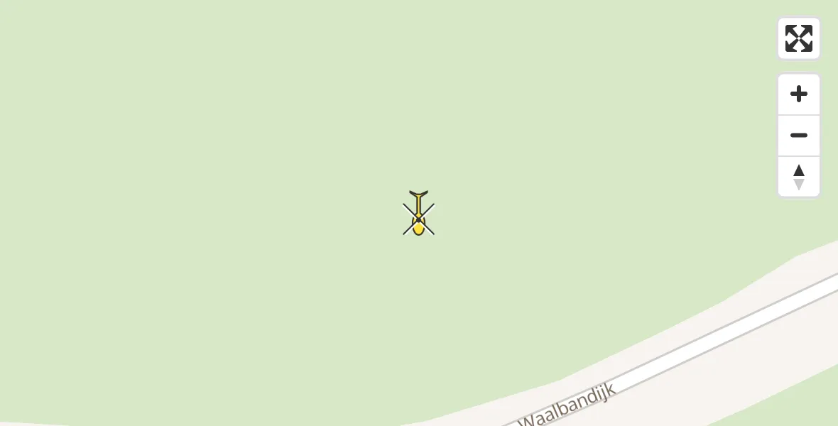 Routekaart van de vlucht: Traumahelikopter naar Wamel