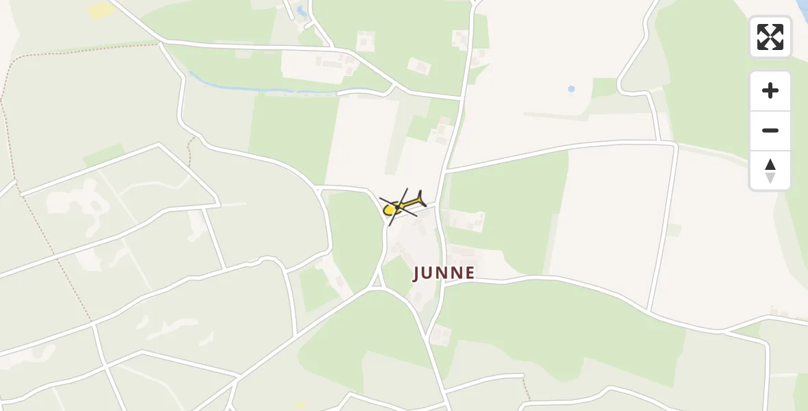 Routekaart van de vlucht: Traumahelikopter naar Ommen