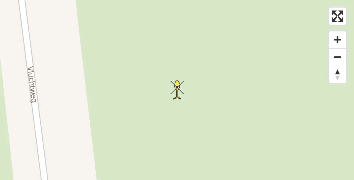 Routekaart van de vlucht: Ambulancehelikopter naar Baaiduinen