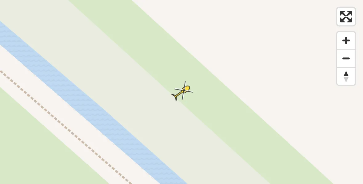 Routekaart van de vlucht: Ambulancehelikopter naar Marsum